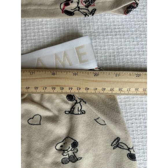 American Eagle Peanuts Snoopy Pajama Set Size XXL Heart Valentine Love Cozy Prep - Picture 13 of 13